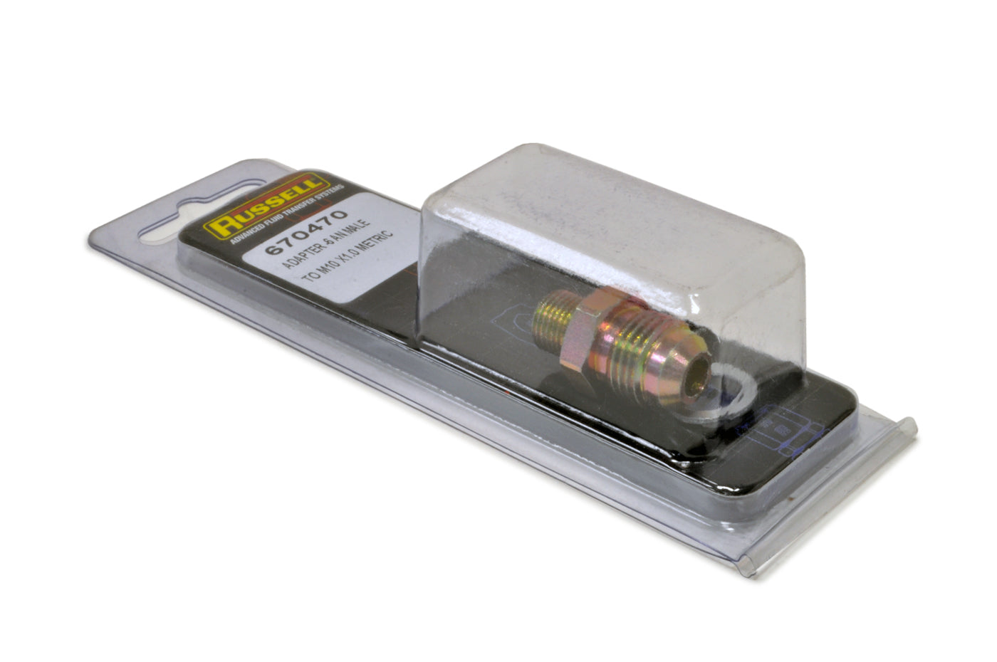 Russell -6AN Male to M10x1.0 Straight Adapter Fitting (670470)