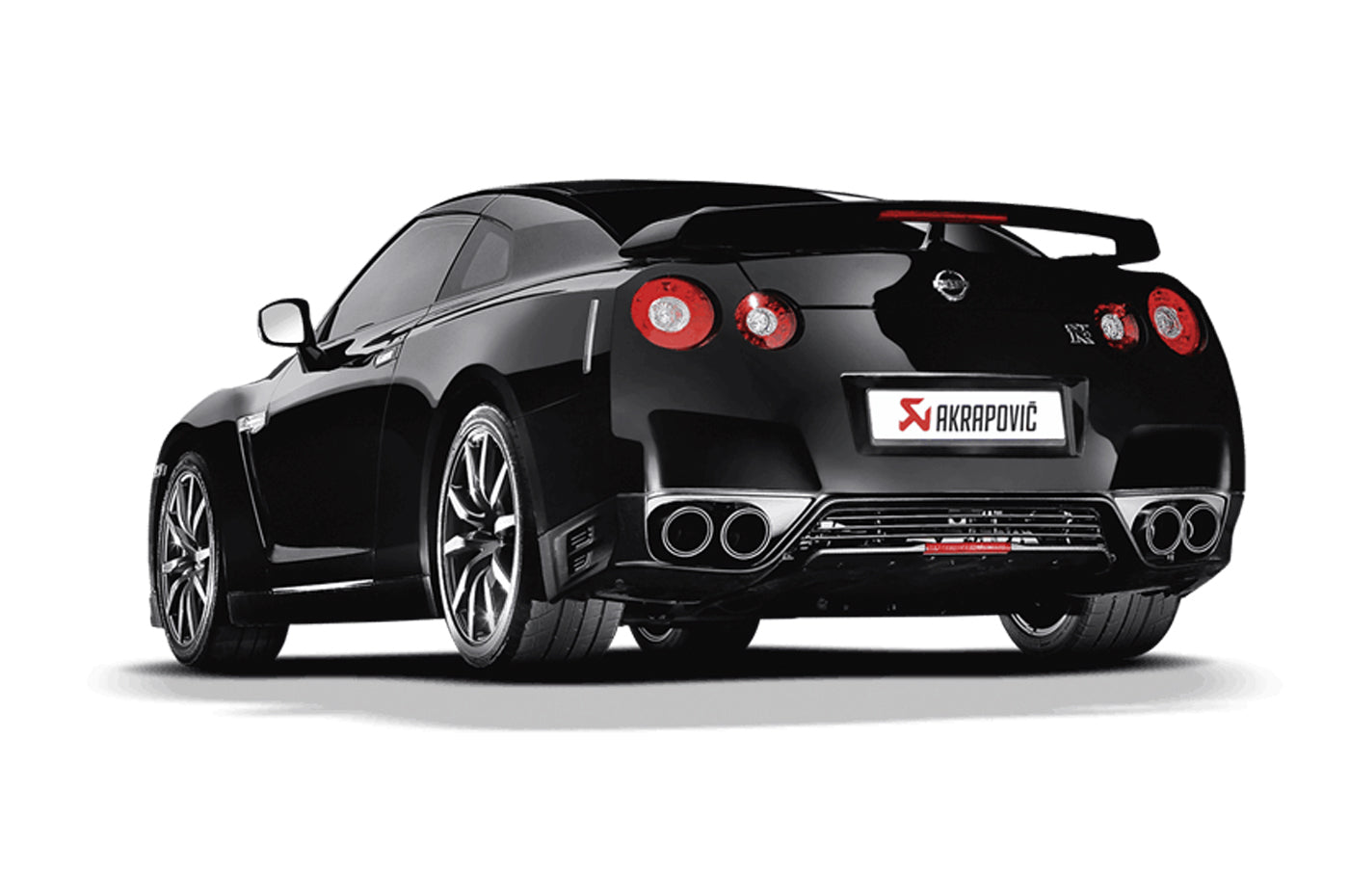 Akrapovic Titanium Catback Exhaust with Carbon Tips for R35 GTR (M-NI/T/1H-C)