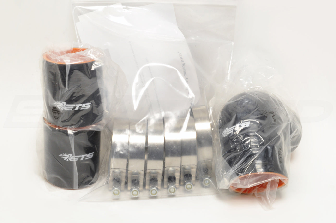 ETS Lower Intercooler Piping Kit (Burned Titanium) for Evo X