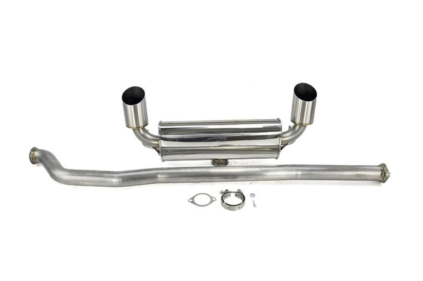 ETS Dual Exit Exhaust with V3 Quiet Muffler for Evo X