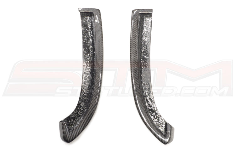 Rexpeed Carbon Fiber Rear Bumper Extensions for Evo 9 JDM
