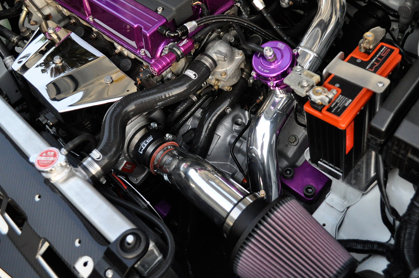 STM Evo 8/9 Burned Titanium 3in Speed Density Intake (No MAF) *Discontinued*