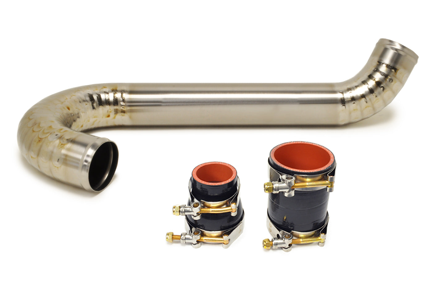 STM Evo 7/8/9 Titanium 2.5" LICP for Stock Frame Turbo (Bare Finish)