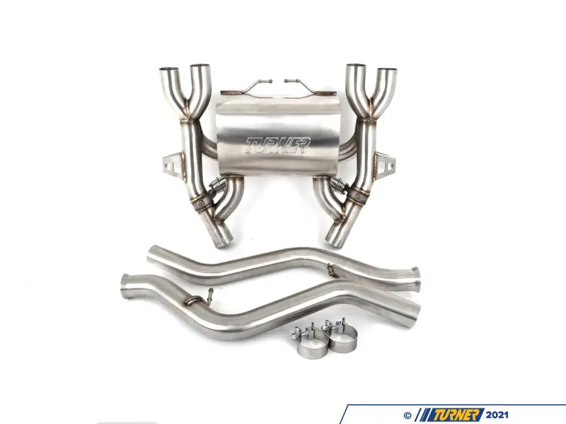 E9X M3 Turner Motorsport Stainless Steel Valved Axle Back Exhaust - Brushed Tips