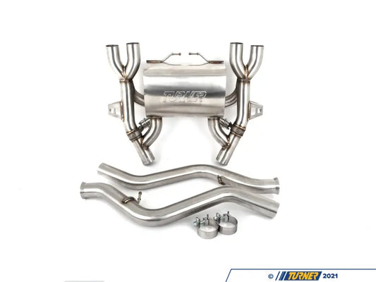 E9X M3 Turner Motorsport Stainless Steel Valved Axle Back Exhaust - Brushed Tips
