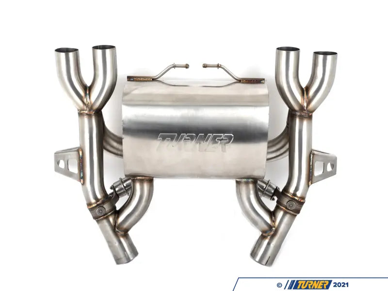 E9X M3 Turner Motorsport Stainless Steel Valved Axle Back Exhaust - Brushed Tips