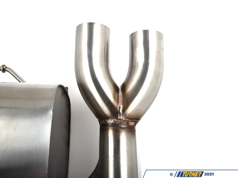 E9X M3 Turner Motorsport Stainless Steel Valved Axle Back Exhaust - Brushed Tips