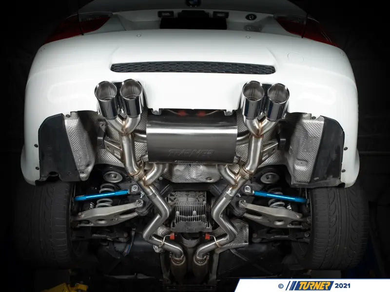 E9X M3 Turner Motorsport Stainless Steel Valved Axle Back Exhaust - Brushed Tips