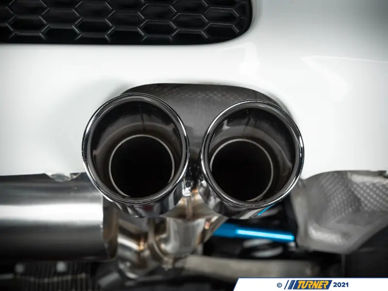 E9X M3 Turner Motorsport Stainless Steel Valved Axle Back Exhaust - Brushed Tips