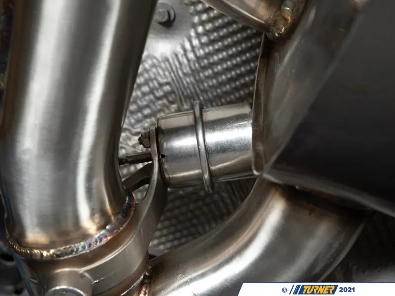 E9X M3 Turner Motorsport Stainless Steel Valved Axle Back Exhaust - Brushed Tips