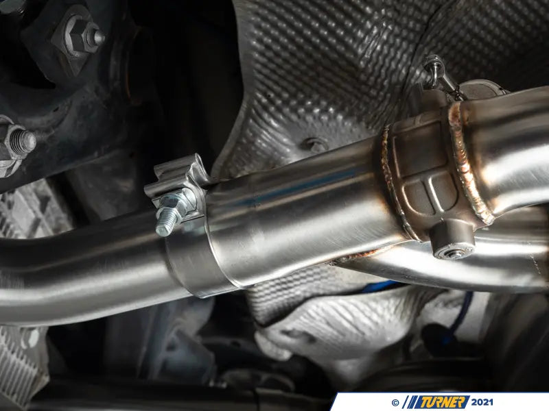 E9X M3 Turner Motorsport Stainless Steel Valved Axle Back Exhaust - Brushed Tips