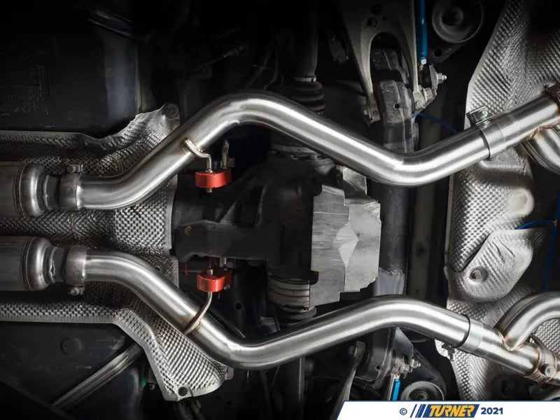E9X M3 Turner Motorsport Stainless Steel Valved Axle Back Exhaust - Brushed Tips