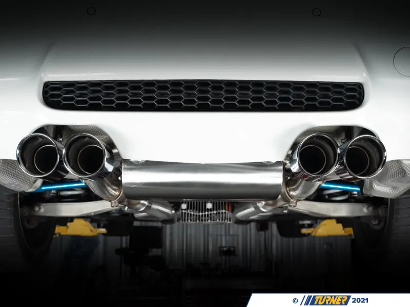 E9X M3 Turner Motorsport Stainless Steel Valved Axle Back Exhaust - Brushed Tips