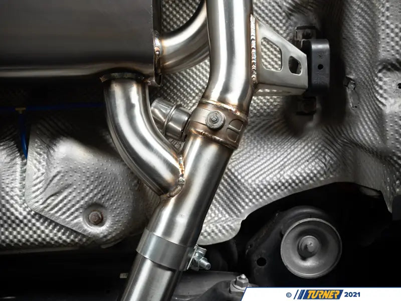 E9X M3 Turner Motorsport Stainless Steel Valved Axle Back Exhaust - Brushed Tips