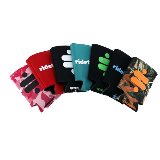 Ridetech Can Coozie - Black w/ White Logo