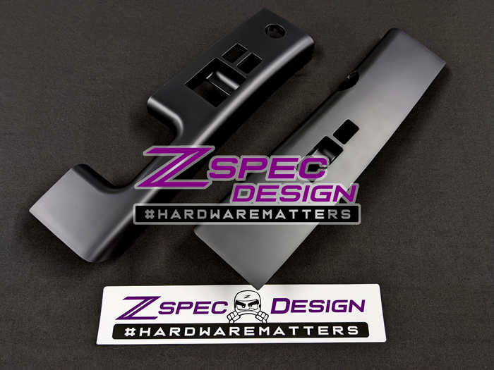 ZSPEC Design Window Switch / Handle Finishers, Black Set - Nissan 350Z Z33