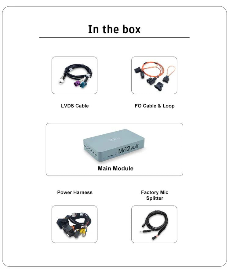 MOST Bus BMW CIC CarPlay & AA Interface with OEM microphone support