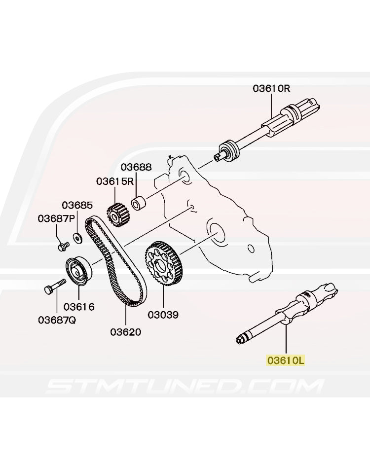 Mitsubishi OEM Balance Shaft (LH) for Evo 1-8 & DSM (MN137238)