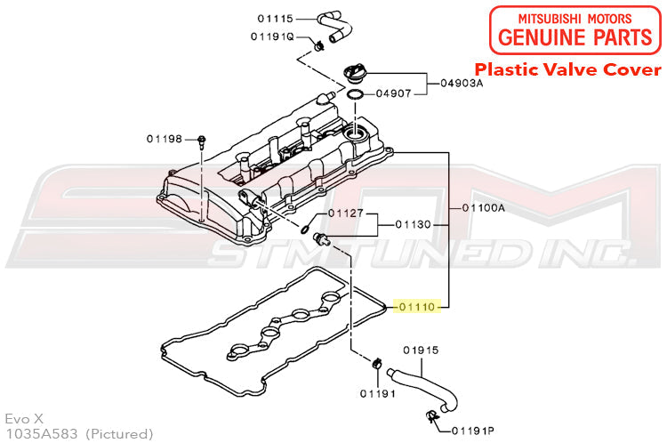Mitsubishi Valve Cover Gasket - Evo X