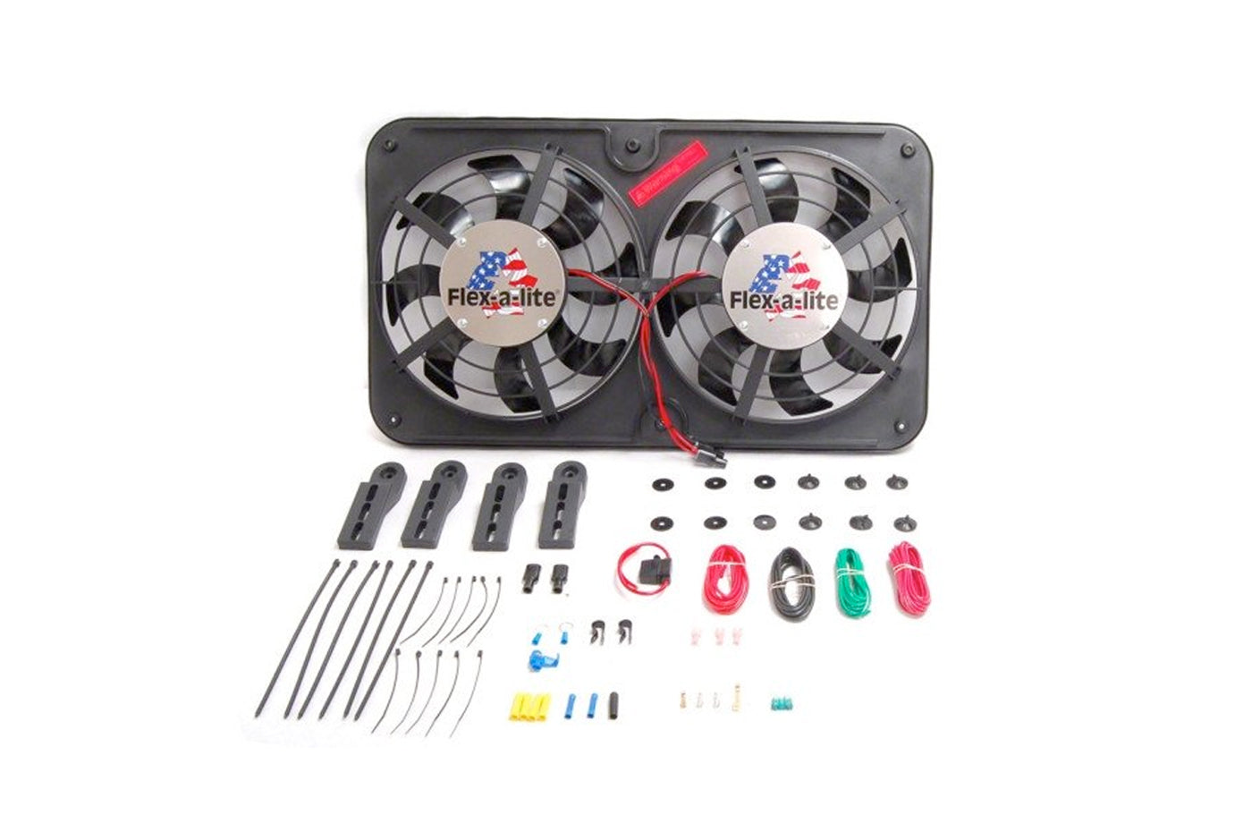 Flex-A-Lite Dual 12" Shrouded Puller Fans 105422 (420)