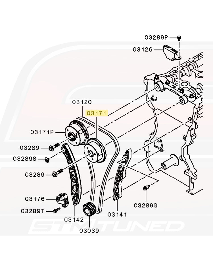 Mitsubishi OEM Intake Cam Gear for Evo X (1147A010)