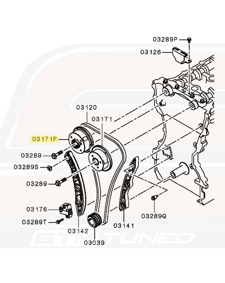 Mitsubishi OEM Exhaust Cam Gear for Evo X (1147A015)