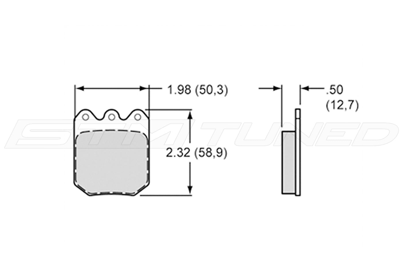 Wilwood Brake Pads BP-10 for STM Rear Drag Brake Kit (150-9764K)