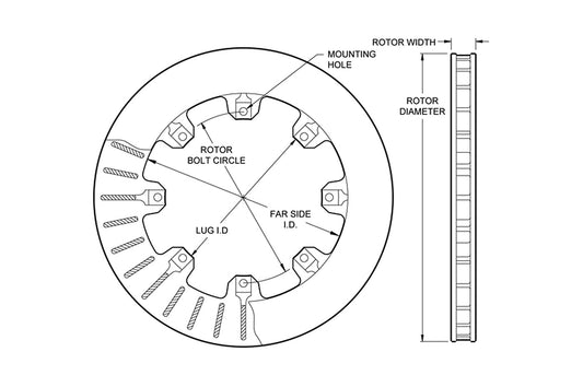 Wilwood Standard Rotor for STM Front Drag Brakes (160-5841)