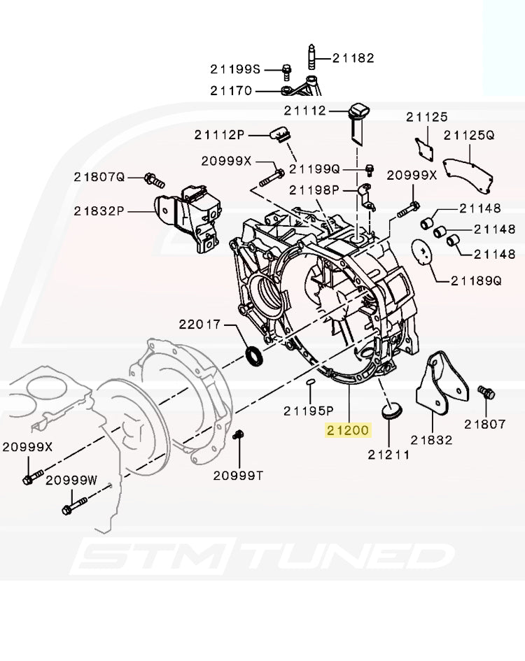 Mitsubishi OEM Clutch Housing for Evo X (2315A070)