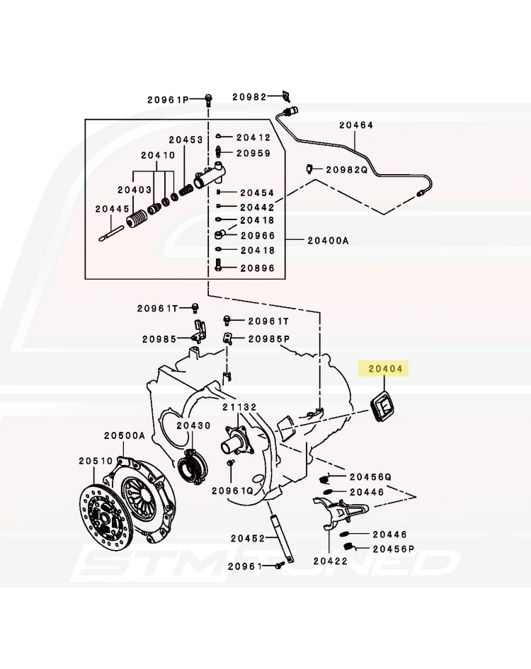 Mitsubishi OEM Clutch Fork Boot for Evo X (2318A004)