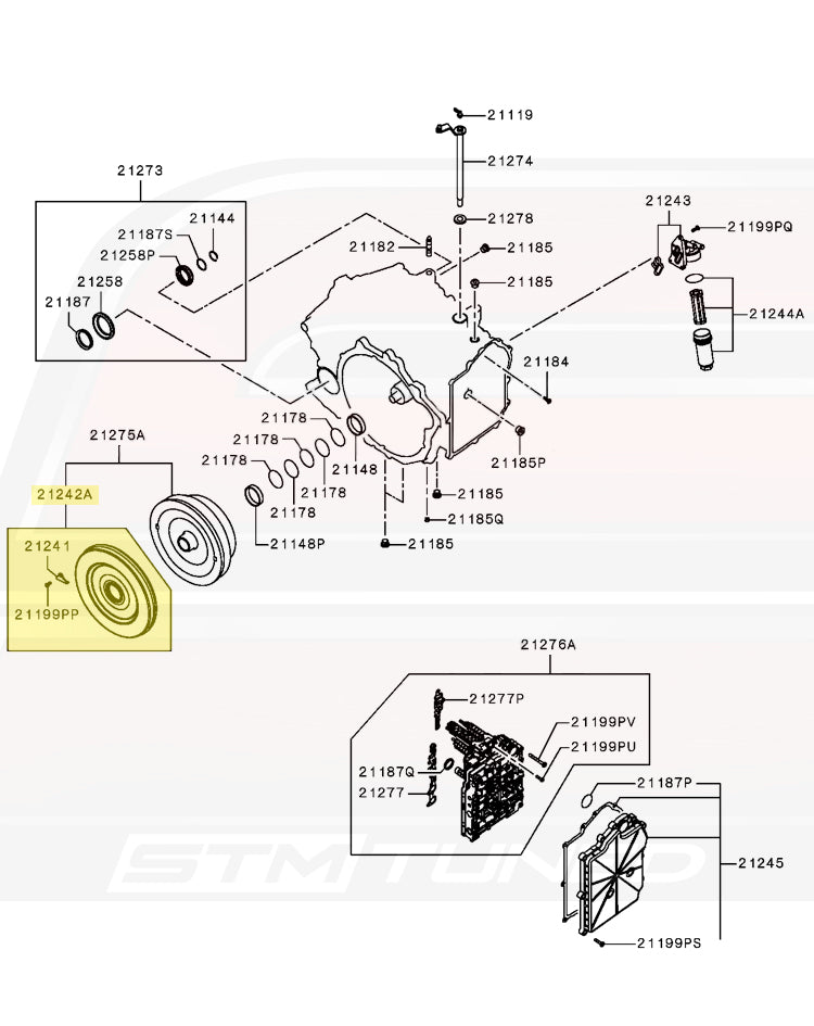 Mitsubishi OEM Clutch Cover for Evo X MR SST (2502A034)