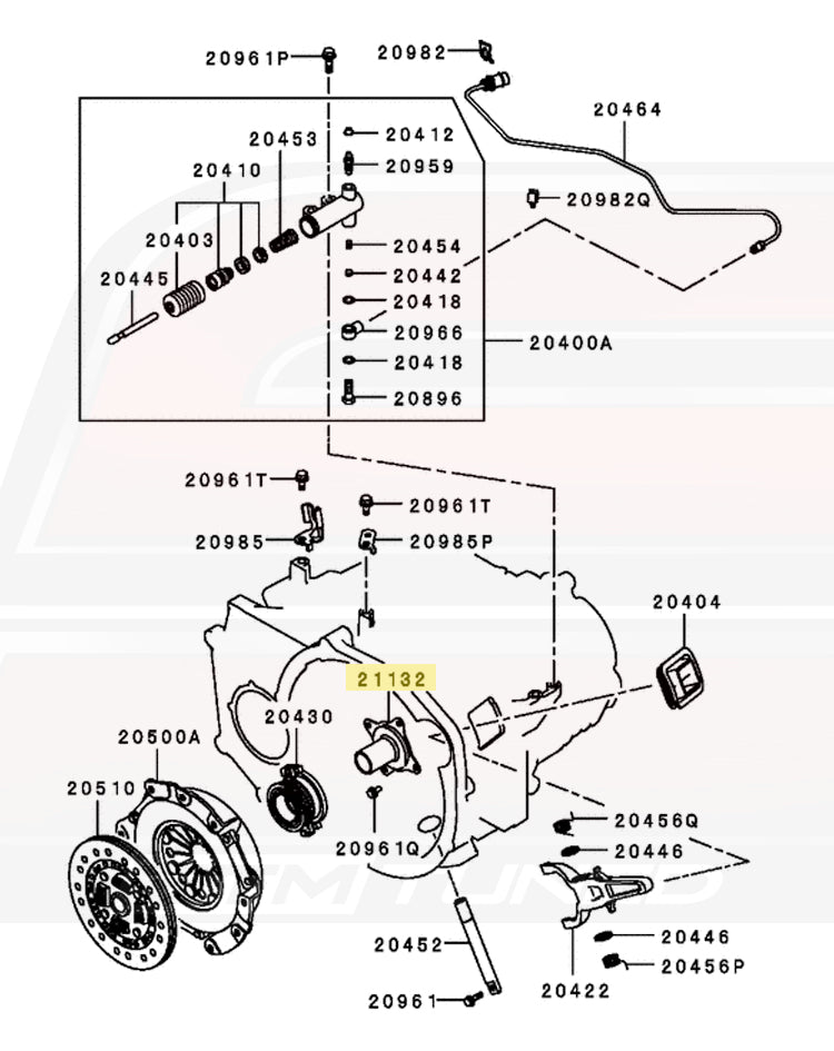 Mitsubishi OEM Transmission Retainer for Evo X (2506A001)