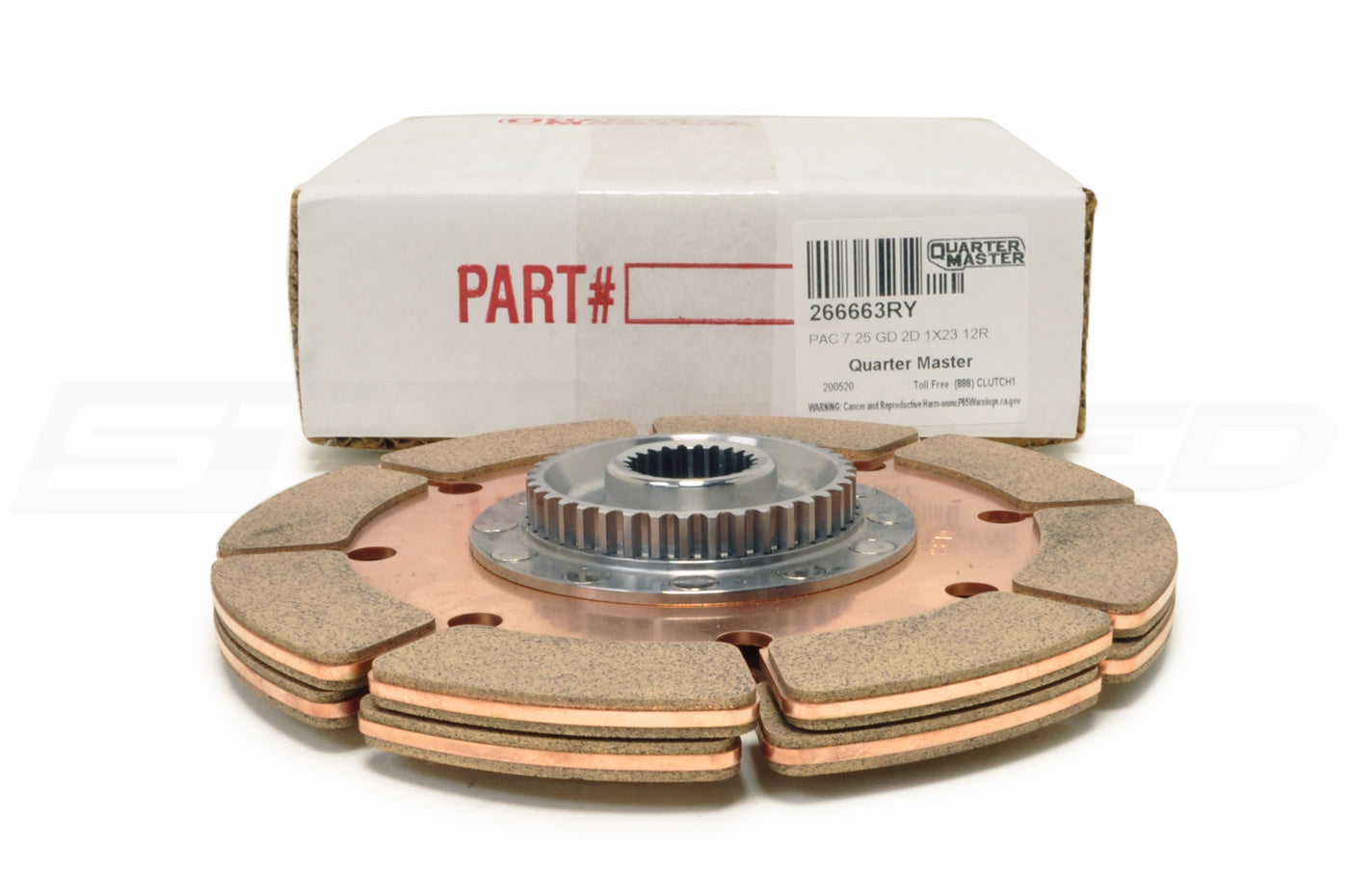 Quarter Master 8-Leg Street Twin Clutch Discs for Evo 7/8/9/X (266663RY)