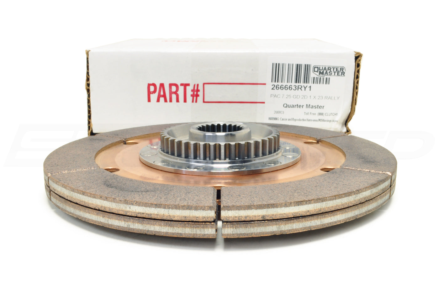 Quarter Master 8-Leg Race Twin Clutch Discs for Evo 7/8/9/X (266663RY1)