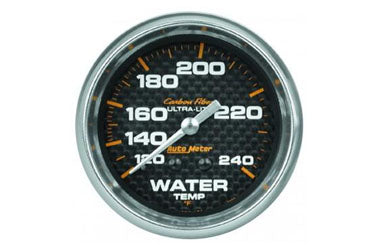 Water Temperature: 120-240°F - Carbon Fiber Mechanical Gauge (2 5/8")