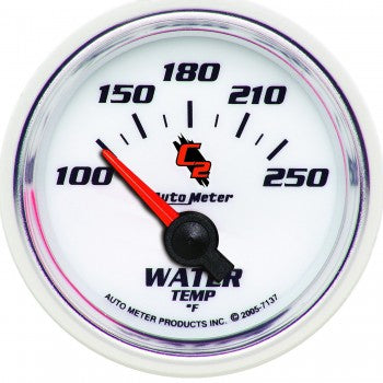 Water Temp: 100-250 °F - C2 Air-Core Gauge (2 1/16")