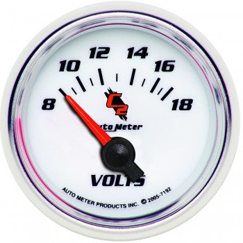 Voltmeter: 8-18V - C2 Air-Core Gauge (2 1/16")