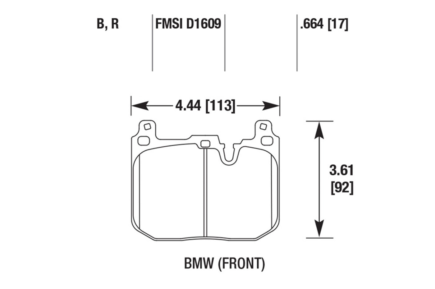 Hawk Street 5.0 Brake Pads for F8X M2 M3 M4 (Blue Calipers)