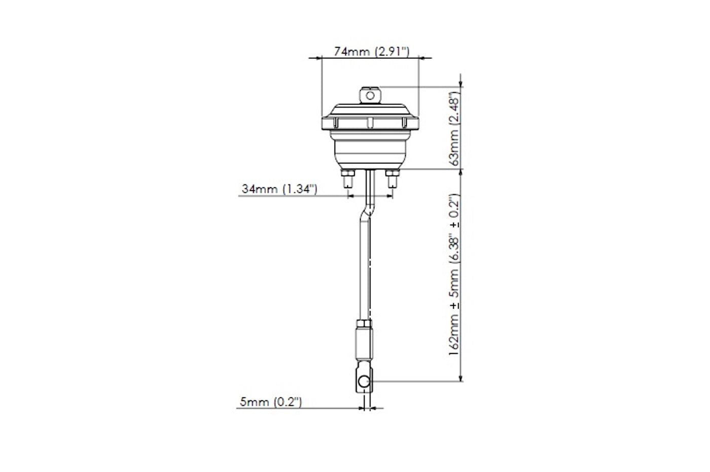 Turbosmart IWG75 2015+ WRX Wastegate Actuator (TS-0605-3072)