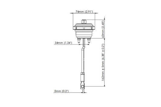 Turbosmart IWG75 2015+ WRX Wastegate Actuator (TS-0605-3072)