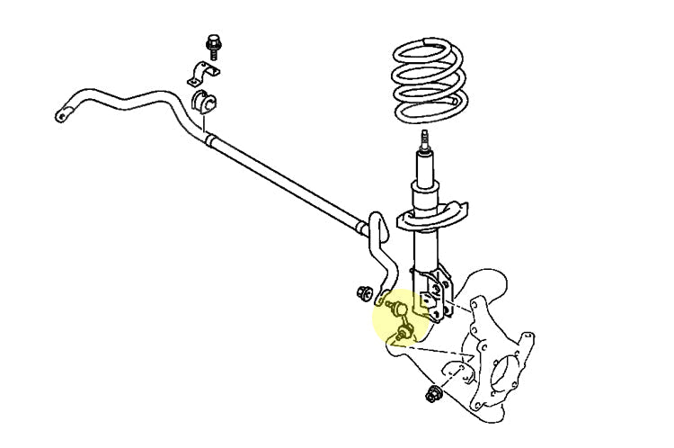 Whiteline Front Sway Bar Links for Evo 4-X (KLC139)