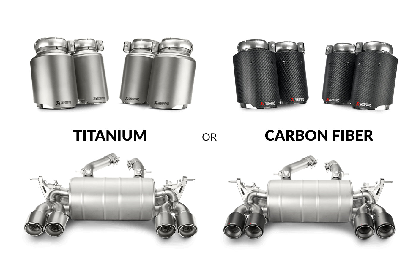 Akrapovic Slip-On Titanium Exhaust for F80/F82/F83 M3/M4 (M-BM/T/8H)