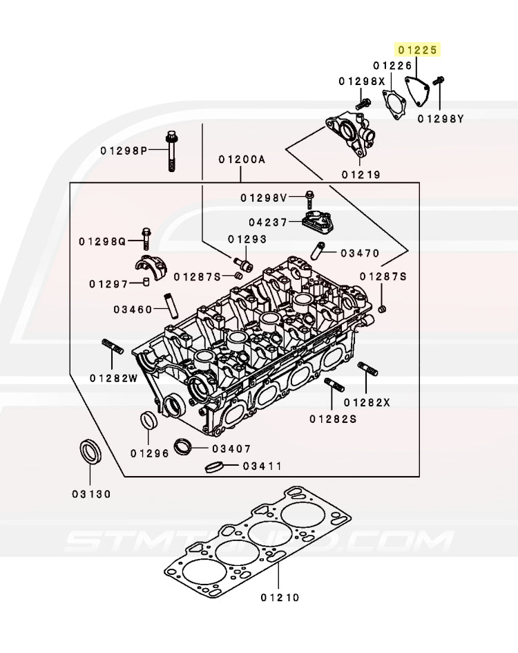 Mitsubishi OEM Cam Position Sensor Cover (Exhaust) for 97-99 DSM & Evo 4-9 (MD329502)