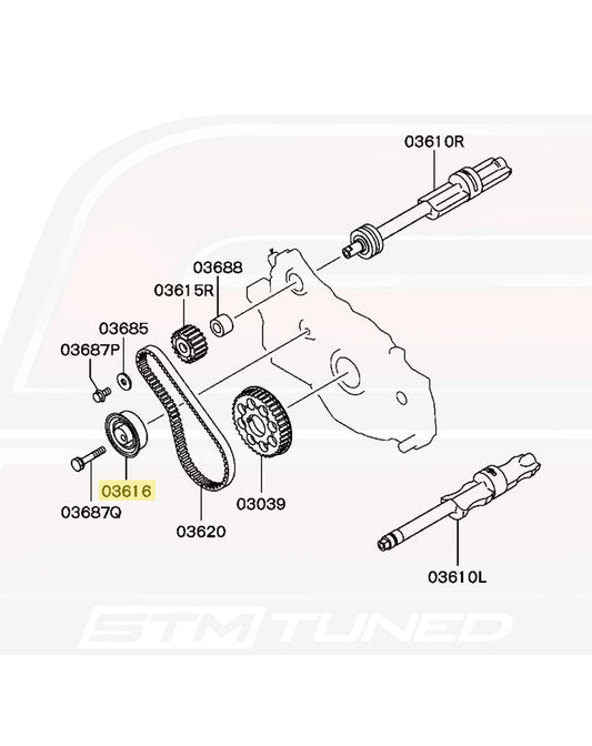 Mitsubishi OEM Balance Shaft Pulley for 4G63 Evo 1-9 / 2G DSM (MD352473)