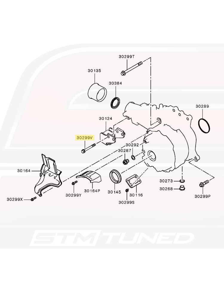 Mitsubishi OEM Transfer Case Mount Bolt for Evo X (MF241296)