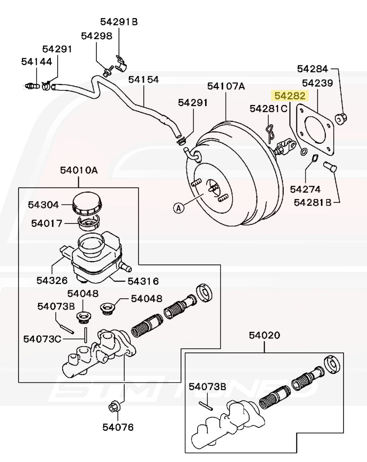 Mitsubishi OEM Brake Booster Oring for Evo 7/8/9 (MF520005)