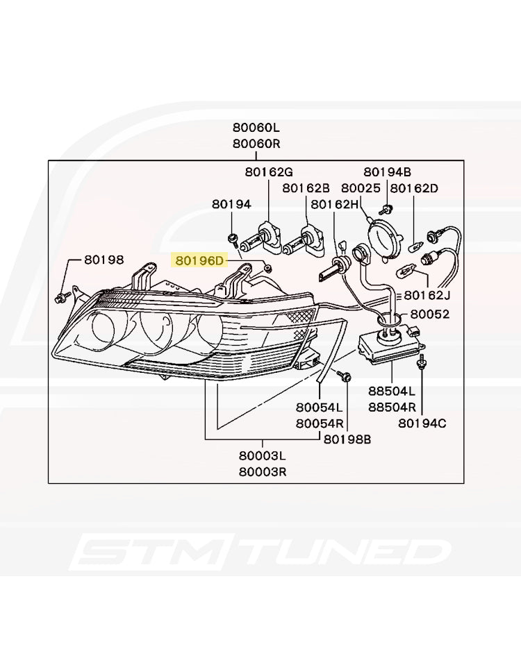 Mitsubishi Retaining Clip for Evo 7/8/9/X (MR393386)