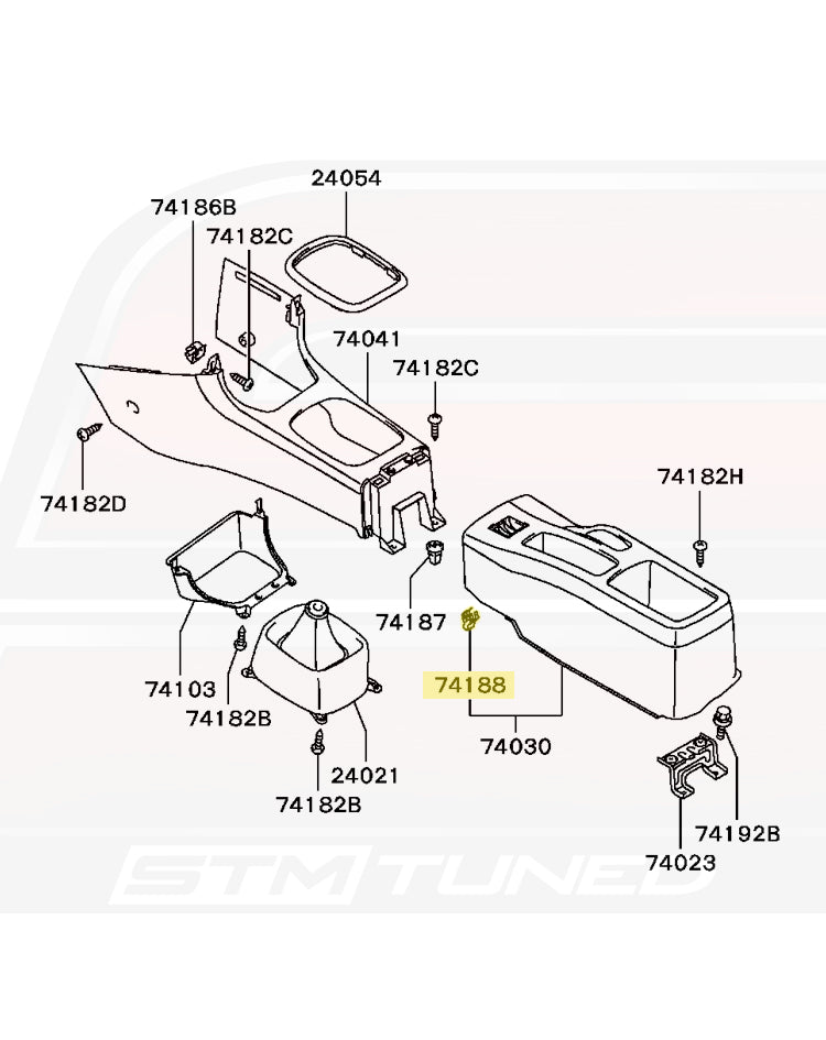 Mitsubishi OEM Interior Clip for Evo 4-X (MR402859)