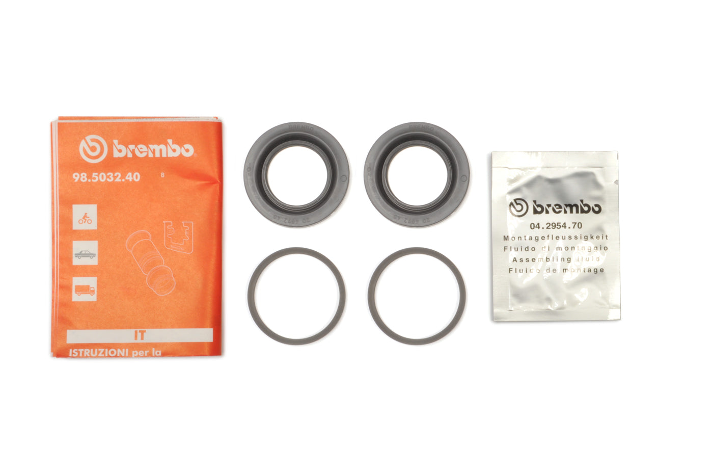 Mitsubishi OEM Brembo Caliper Seals for Evo 5-9 (Rear MR407390)