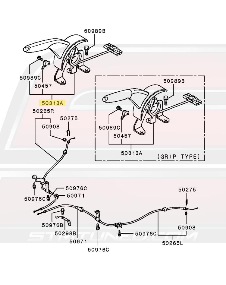 Mitsubishi OEM E-Brake for Non-ABS Evo 7/8/9 (MR626779)